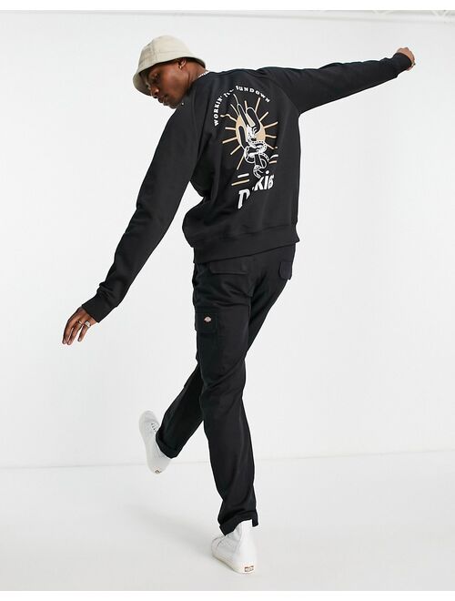 Dickies Bettles back print sweatshirt in black