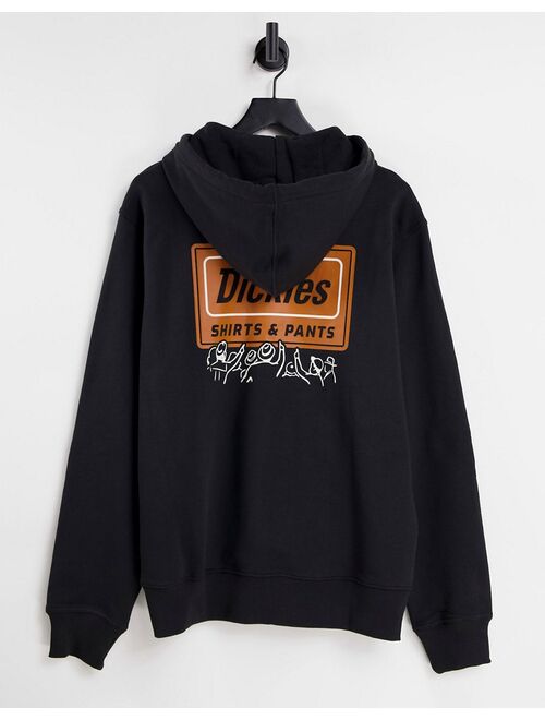 Dickies Harrison back print hoodie in black