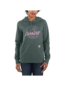 Women's Relaxed Fit Midweight Logo Graphic Sweatshirt