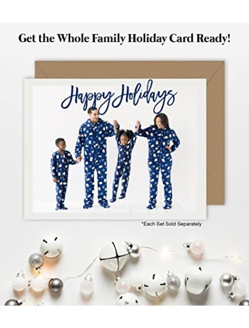 SleepytimePJs Family Matching Fleece Hooded Footed Onesie Pajamas