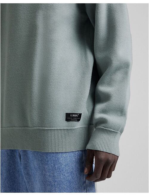 Bershka oversized crew neck in khaki