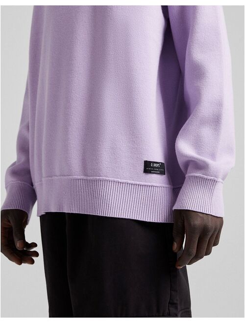 Bershka oversized crew neck in lilac