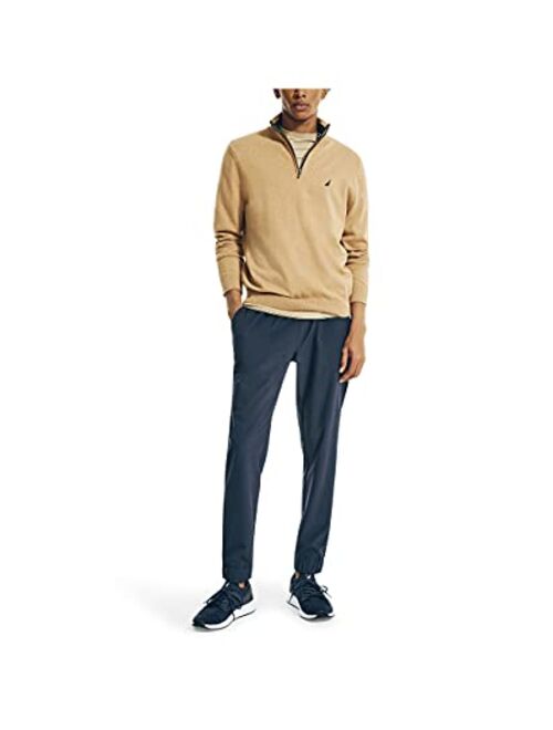 Nautica Men's Navtech Quarter-Zip Sweater