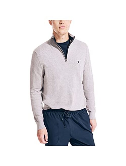 Nautica Men's Navtech Quarter-Zip Sweater