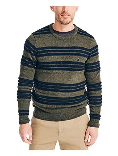 Nautica Men's Textured Striped Sweater