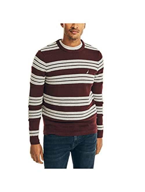 Nautica Men's Textured Striped Sweater