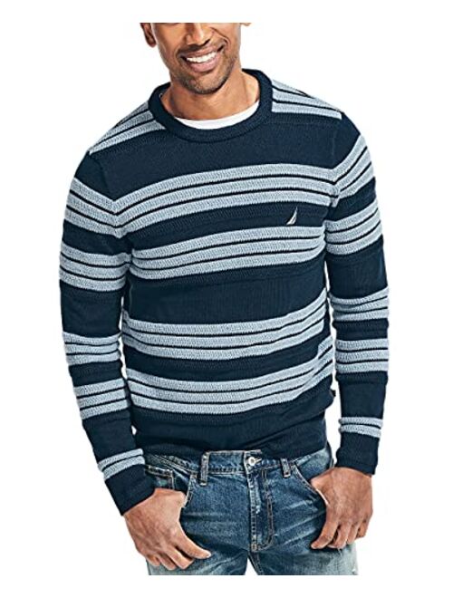 Nautica Men's Textured Striped Sweater