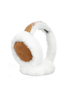 IKEPOD Classic Australian sheepskin Earmuff Ear Warmer - Unisex Warm Thermal Earwarmer