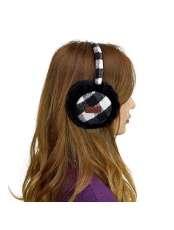 C.C Exclusives Tartan Check Earmuff with Faux Fur(EM-2339)(EM-3661)