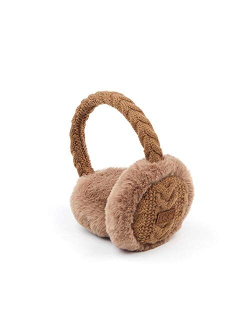 C.C Exclusives Tartan Check Earmuff with Faux Fur(EM-2339)(EM-3661)