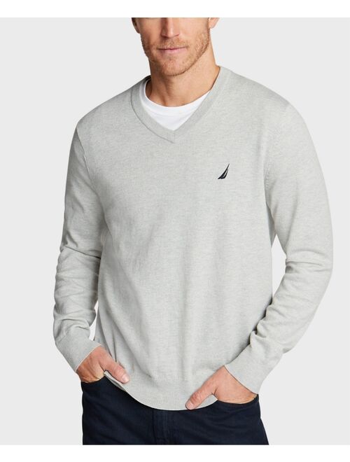 Nautica Men's Navtech V-Neck Long Sleeve Pullover Winter Sweater