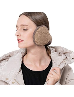 Surblue Unisex Warm Knit Earmuffs Foldable Cashmere Winter Fur Earwarmer