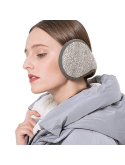 Surblue Unisex Warm Knit Earmuffs Foldable Cashmere Winter Fur Earwarmer