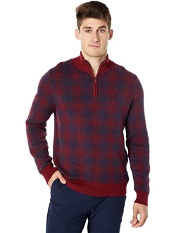 Sustainably Crafted Plaid 1/4 Zip Sweater