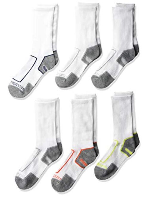 Fruit of the Loom Boy's Coolzone Cushioned Socks - 6 Pair Pack