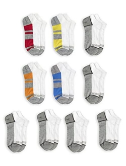 Boys' Little Half Cushion No Show Socks (10 Pack)