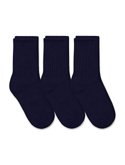 Jefferies Socks Boys' School Uniform Ribbed Crew Dress Socks 3 Pack