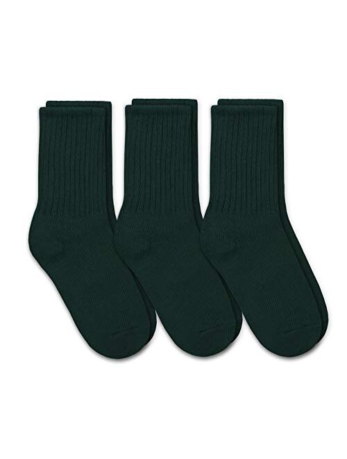 Jefferies Socks Boys' School Uniform Ribbed Crew Dress Socks 3 Pack