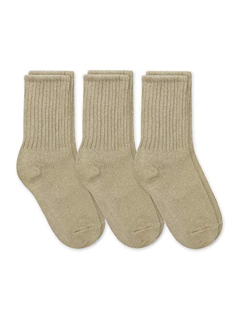 Jefferies Socks Boys' School Uniform Ribbed Crew Dress Socks 3 Pack