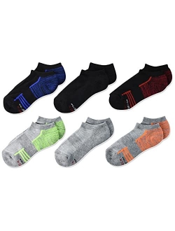 Boys' Performance X-Temp 6-Pair No Show Socks