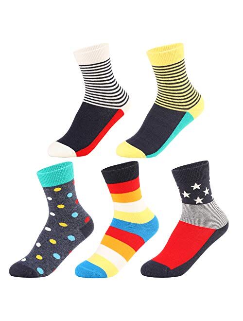 SUNBVE Kids Boys Soft Fashion Cotton Dress Socks Gift