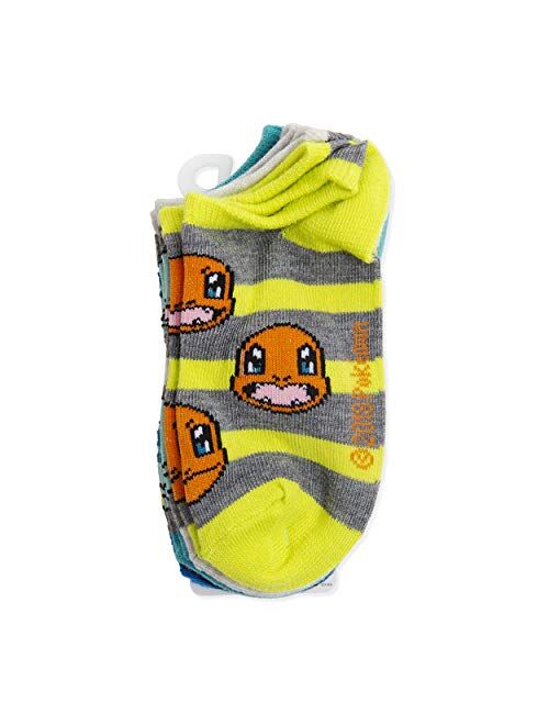 Pokemon Boys 5 Pack No Show Socks