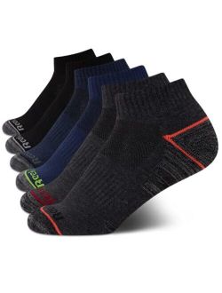 Boys Comfort Cushioned Quarter Cut Basic Socks (6 Pack)