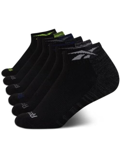 Boys Comfort Cushioned Quarter Cut Basic Socks (6 Pack)