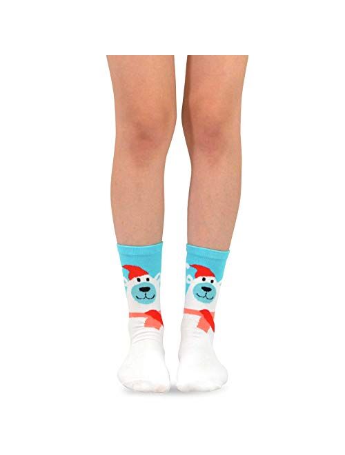 TeeHee Christmas 12-Pack Cotton Socks, Great Value Gift Box for Kids