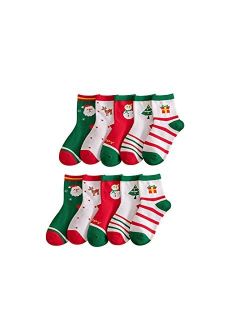 Sunlunckystar Christmas Socks for Children Boys Girls