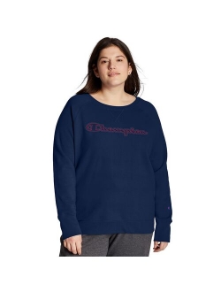 Plus Size Champion Powerblend Embroidered Crewneck Sweatshirt