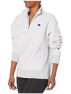 Women's Oversized Reverse Weave 1/4 Zip