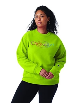 Women's Reverse Weave Crew Neck Sweatshirt (Plus Size)