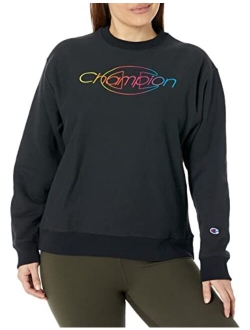 Women's Reverse Weave Crew Neck Sweatshirt (Plus Size)