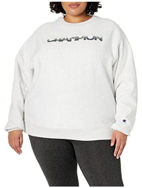 Champion Women's Reverse Weave Crew Neck Sweatshirt (Plus Size)