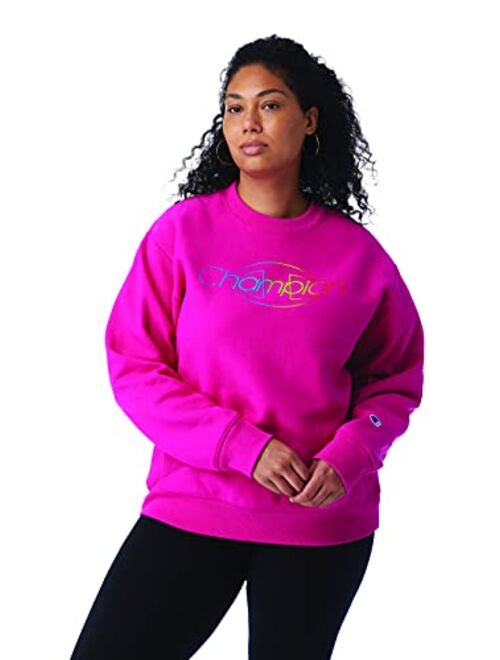 Champion Women's Reverse Weave Crew Neck Sweatshirt (Plus Size)