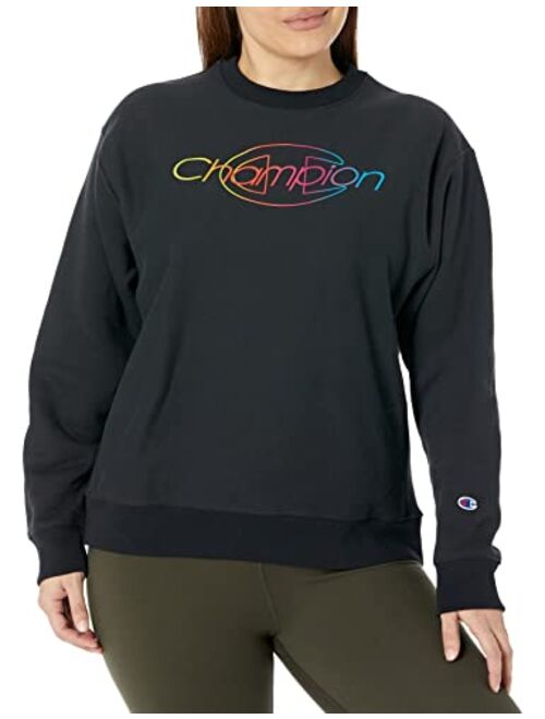 Champion Women's Reverse Weave Crew Neck Sweatshirt (Plus Size)