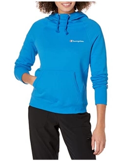 Women's Powerblend Fleece Hoodie, Left Chest Script