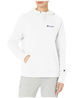 Women's Powerblend Fleece Hoodie, Left Chest Script