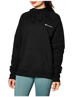 Women's Powerblend Fleece Hoodie, Left Chest Script