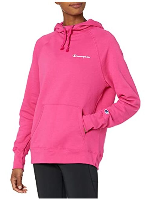 Champion Women's Powerblend Fleece Hoodie, Left Chest Script