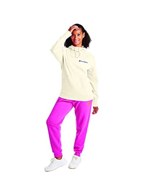 Champion Women's Powerblend Fleece Hoodie, Left Chest Script