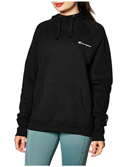 Champion Women's Powerblend Fleece Hoodie, Left Chest Script