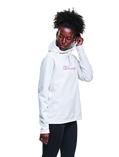 Champion Women's Powerblend Fleece Hoodie, Classic Script Logo