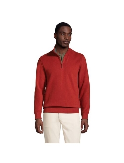 Bedford Regular-Fit Ribbed Quarter-Zip Pullover Sweater