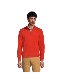 Bedford Regular-Fit Ribbed Quarter-Zip Pullover Sweater