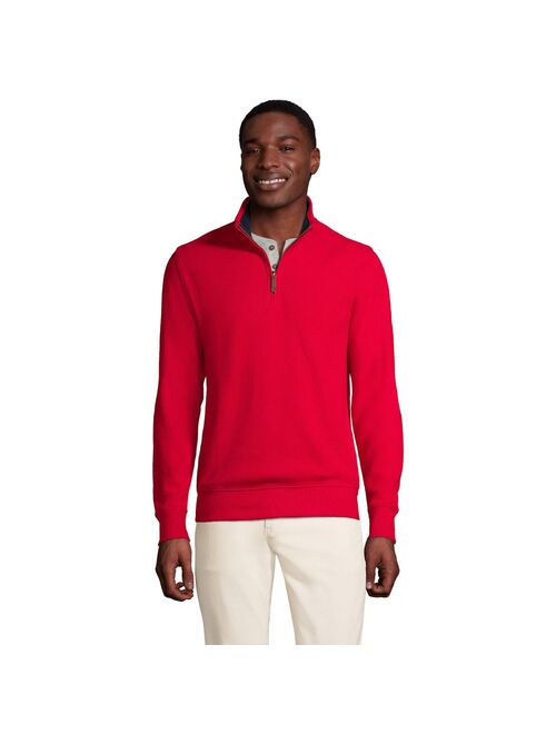 Men's Lands' End Bedford Regular-Fit Ribbed Quarter-Zip Pullover Sweater