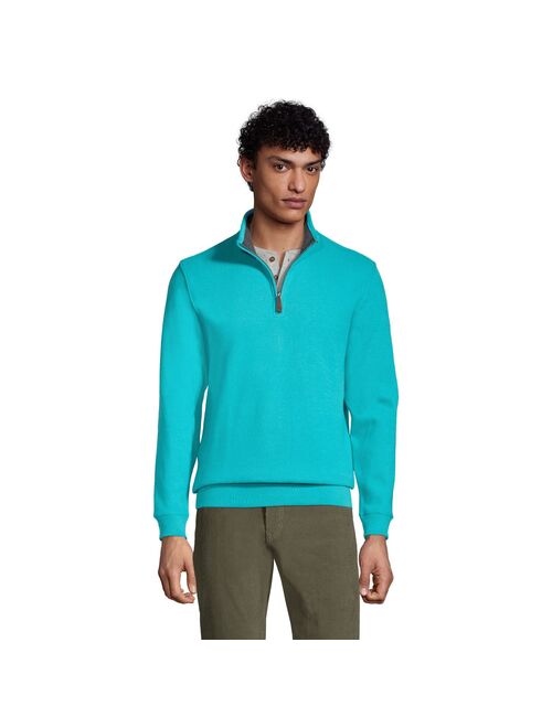 Men's Lands' End Bedford Regular-Fit Ribbed Quarter-Zip Pullover Sweater