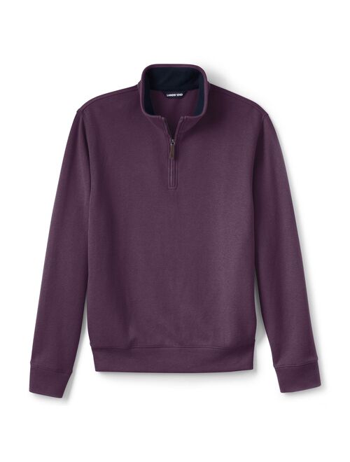 Men's Lands' End Bedford Regular-Fit Ribbed Quarter-Zip Pullover Sweater