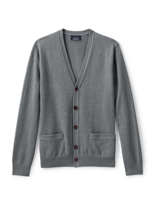 Men's Lands' End Classic-Fit Supima Cotton Cardigan Sweater